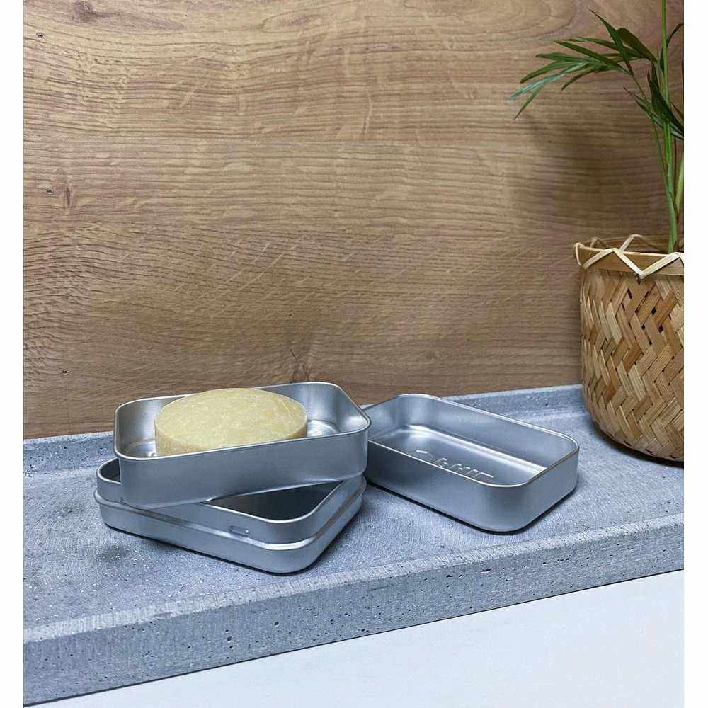 Travel Soap Box - Stainless Steel Hydrophil 6x1 Travel Soap Box - Stainless Steel Hydrophil 6x1