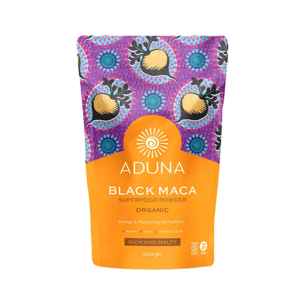 Organic Black Maca Powder - pouch - single Aduna 1x250g
