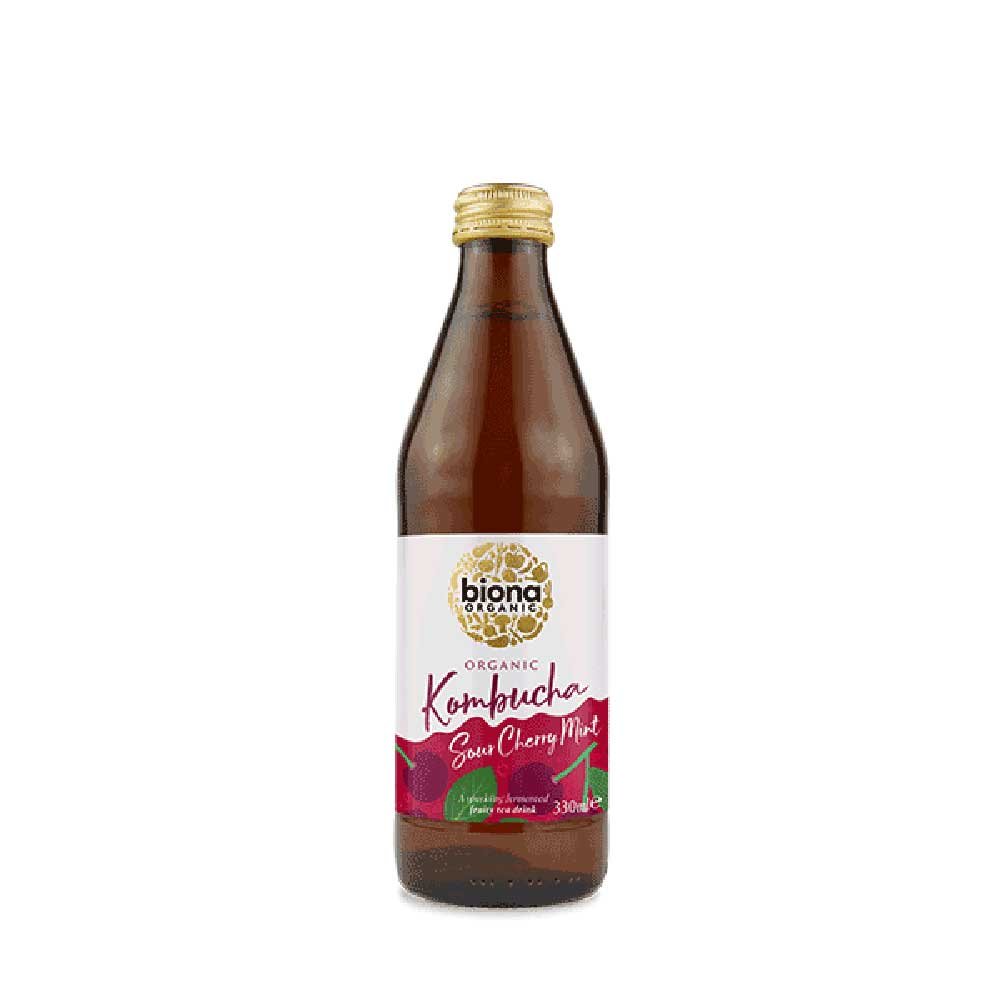 Organic Kombucha Cherry & Mint Biona 330ml