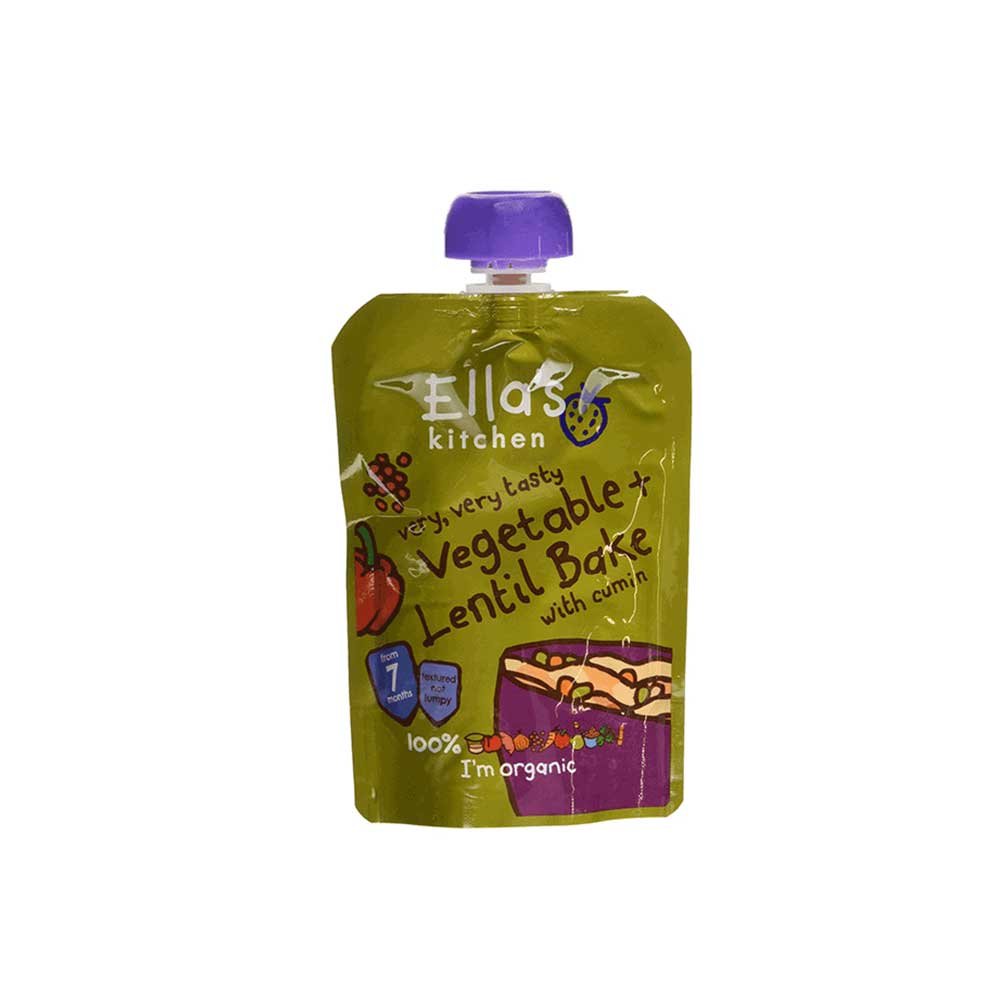Organic Vegetable Bake with Lentils Ella's Kitchen 130g