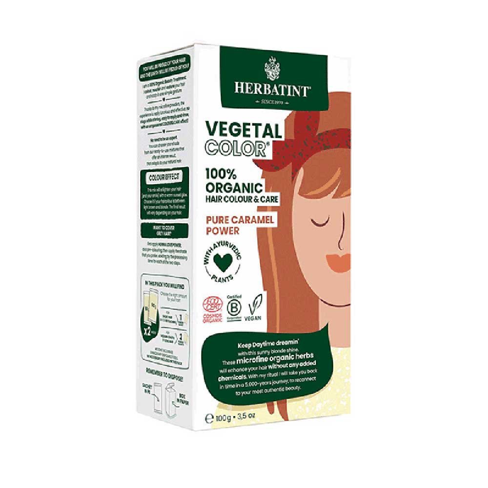 Organic Pure Caramel Power - Hair Colour Herbatint 1pack Organic Pure Caramel Power - Hair Colour Herbatint 1pack