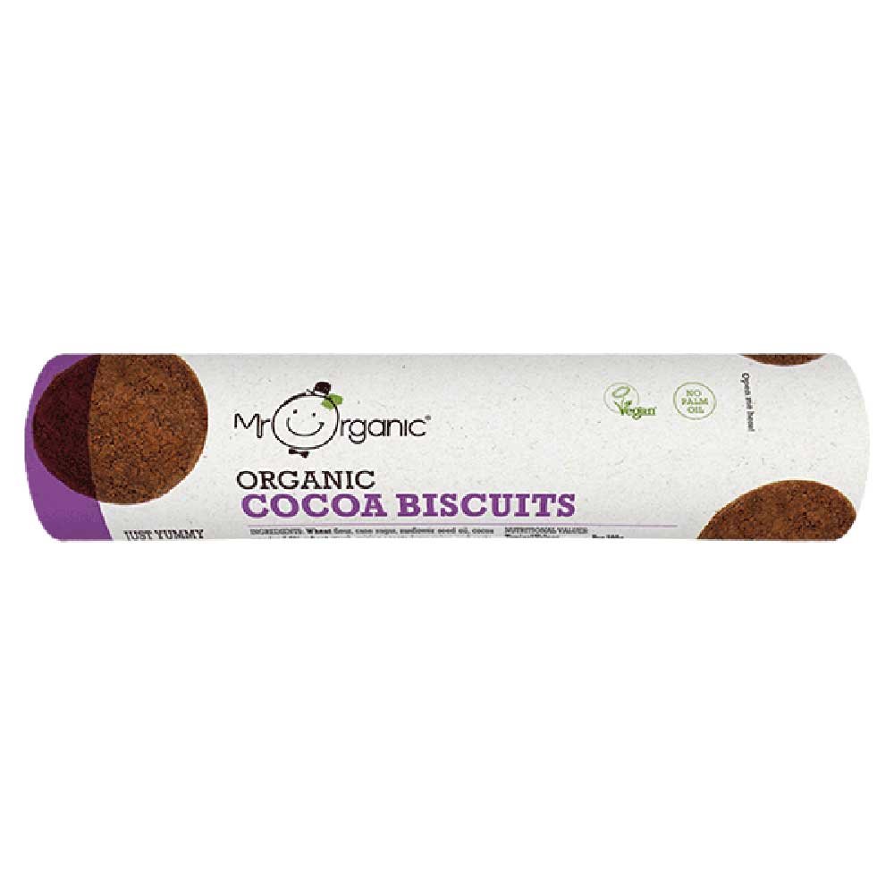 Organic Cocoa Biscuits Mr Organic 250g Organic Cocoa Biscuits Mr Organic 250g