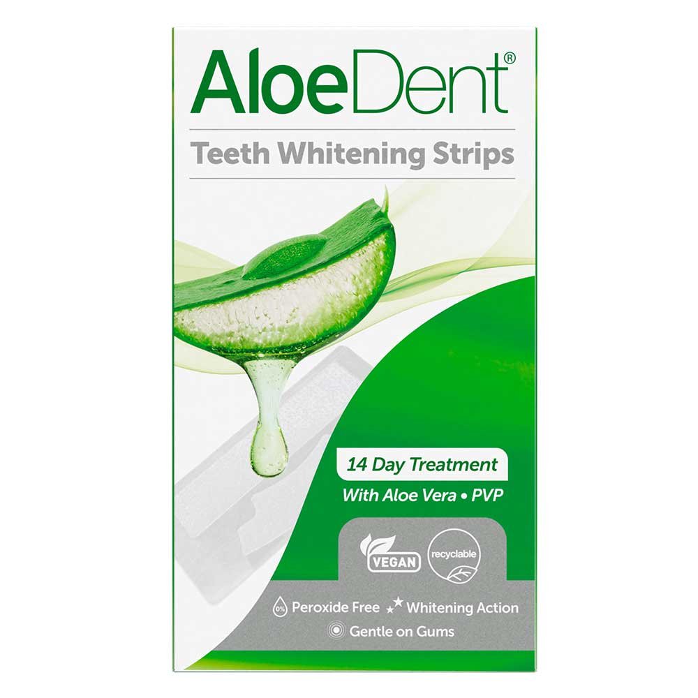 Teeth Whitening Strips - 14 day treatment pack Aloe Dent 14p