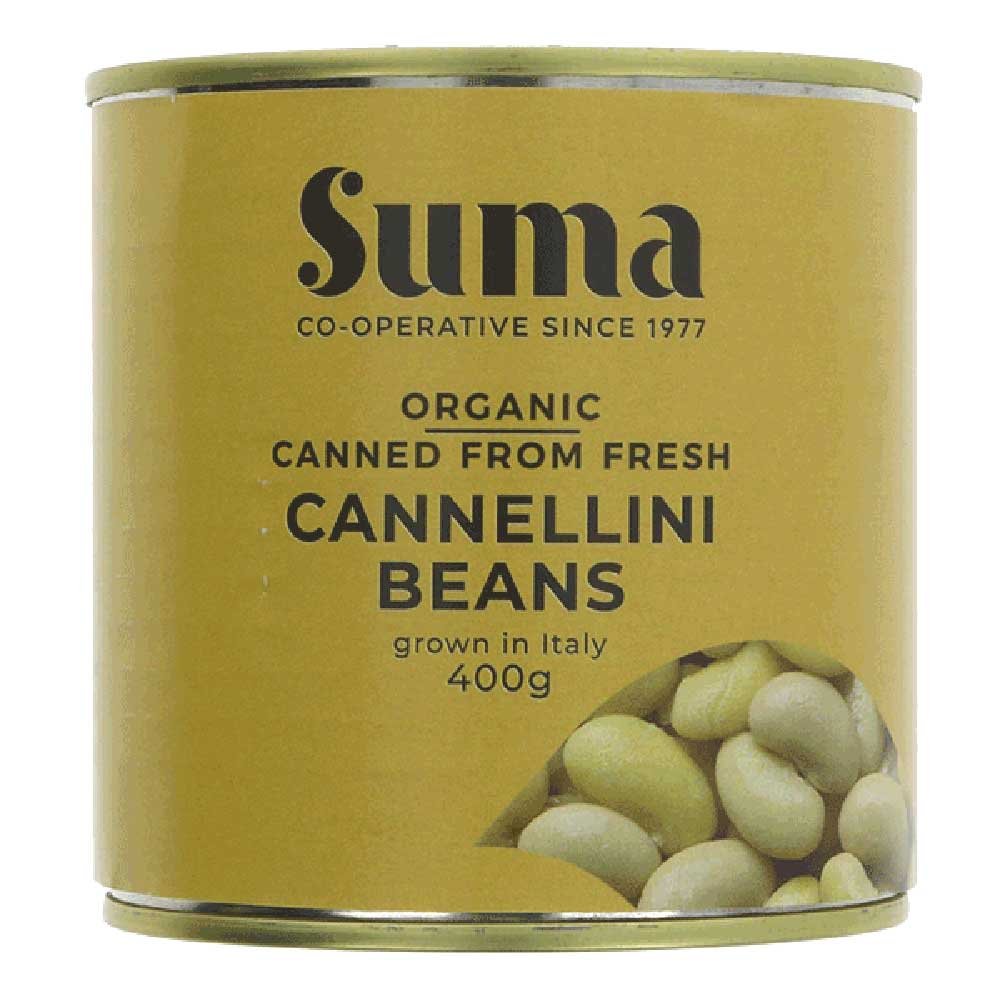 Organic Cannellini Beans Fresh Suma 400g
