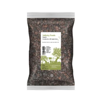 Organic Cranberries with Apple Juice Infinity Foods 2kg