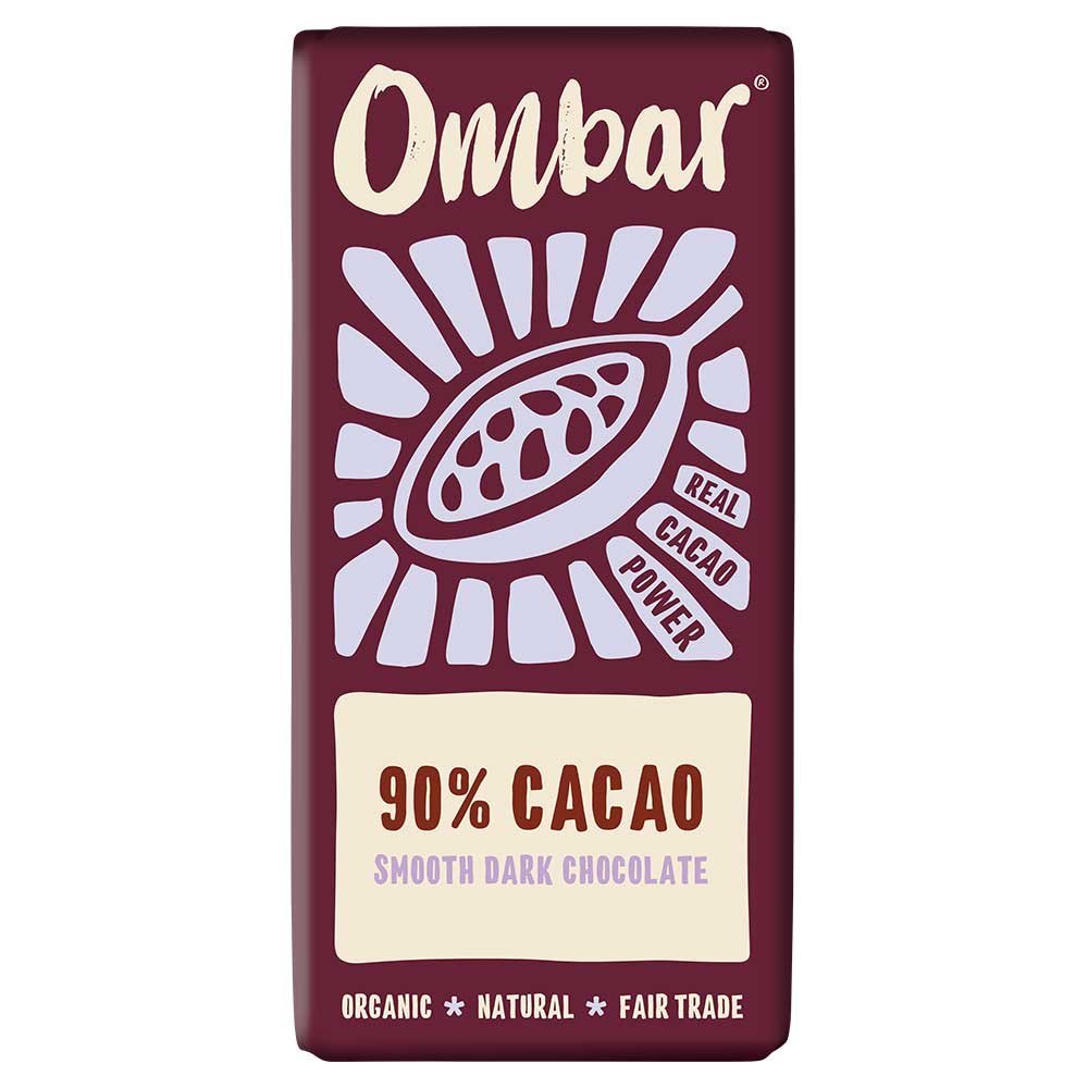 Organic Pure 90% Chocolate Ombar 10x35g Organic Pure 90% Chocolate Ombar 10x35g