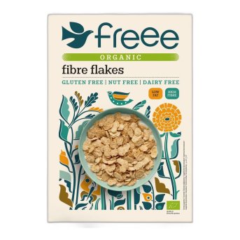 Organic Fibre Flakes Freee from Doves Farm 5x375g Organic Fibre Flakes Freee from Doves Farm 5x375g