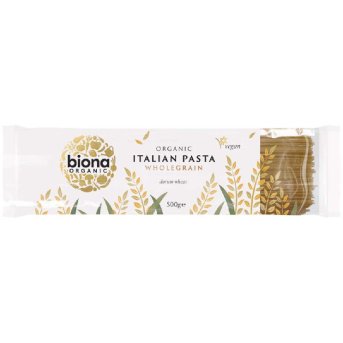 Organic Spaghetti - wholewheat Biona 500g Organic Spaghetti - wholewheat Biona 500g