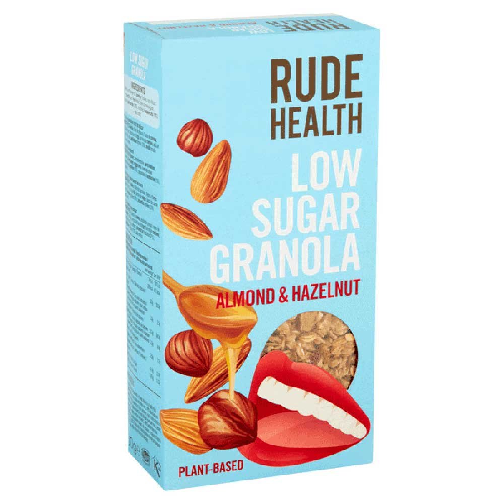 Low Sugar Granola - Almond & Hazelnut Rude Health 400g Low Sugar Granola - Almond & Hazelnut Rude Health 400g