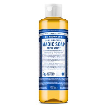 Organic Peppermint Liquid Soap (1/4 case) Dr. Bronner 6x240ml Organic Peppermint Liquid Soap (1/4 case) Dr. Bronner 6x240ml