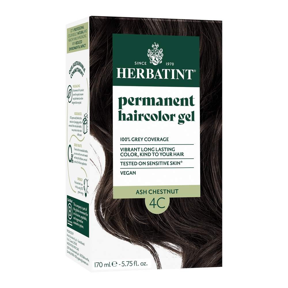 4C - Ash Chestnut - Hair Colour Herbatint 1x1pack