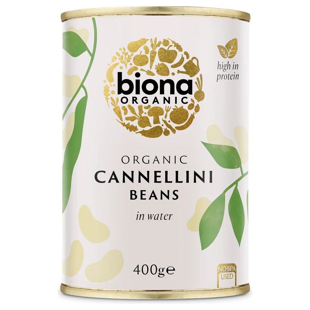 Organic Cannellini Beans - BPA-free can Biona 6x400g Organic Cannellini Beans - BPA-free can Biona 6x400g