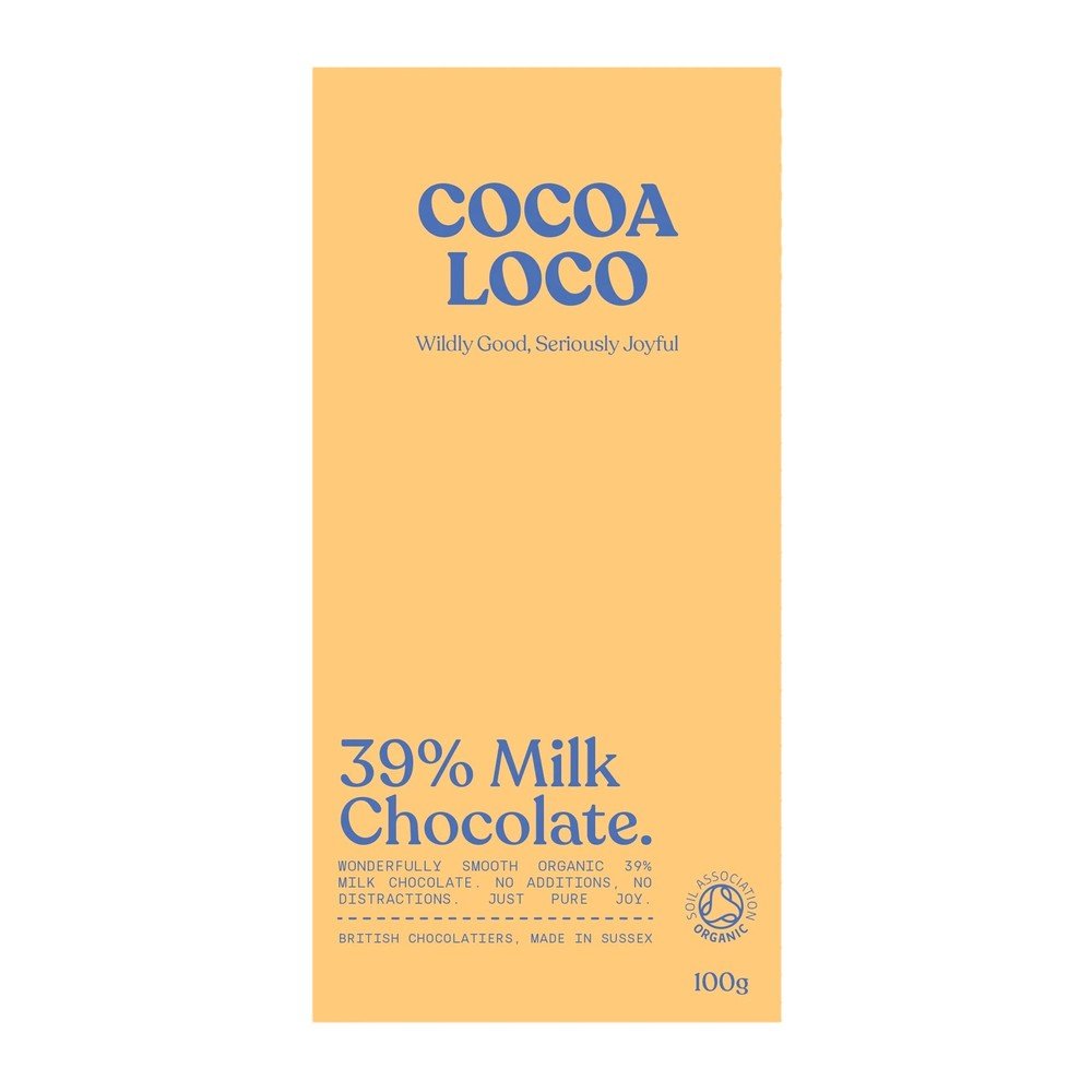 Organic Milk Chocolate Bar Cocoa Loco 12x100g Organic Milk Chocolate Bar Cocoa Loco 12x100g