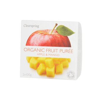 Organic Apple & Mango Purée Clearspring 2x100g Organic Apple & Mango Purée Clearspring 2x100g