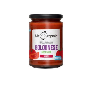 Organic Bolognese Smooth Pasta Sauce Mr Organic 6x350g Organic Bolognese Smooth Pasta Sauce Mr Organic 6x350g