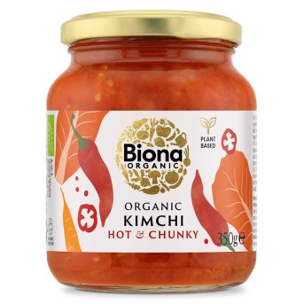 Organic Kimchi - Hot & Chunky Biona 6x350g