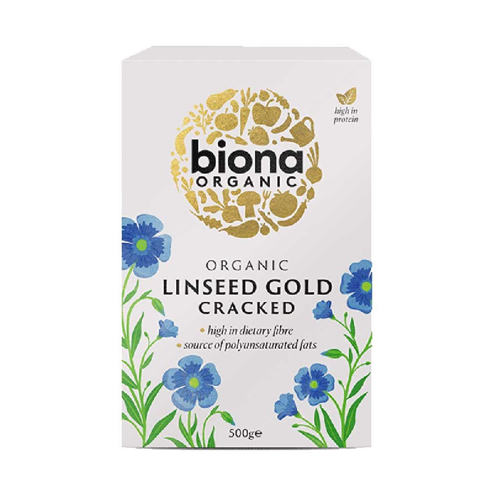 Organic Cracked Linseed Gold - Omega Extra Biona 500g