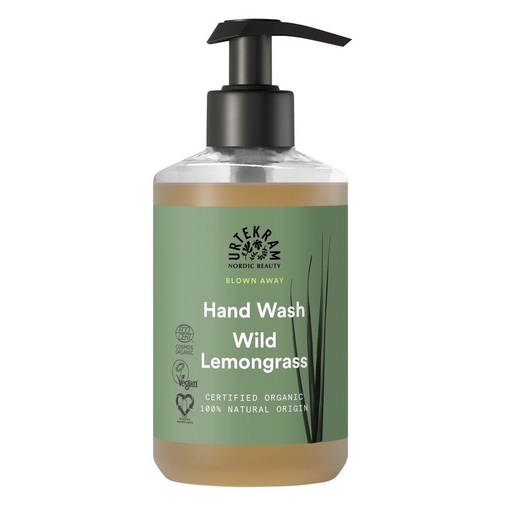 Organic Hand Wash - Wild Lemongrass Urtekram 6x300ml Organic Hand Wash - Wild Lemongrass Urtekram 6x300ml