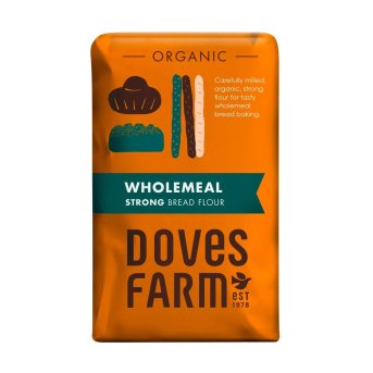 Organic Wholemeal Strong Bread Flour Doves Farm 5x1.5kg Organic Wholemeal Strong Bread Flour Doves Farm 5x1.5kg