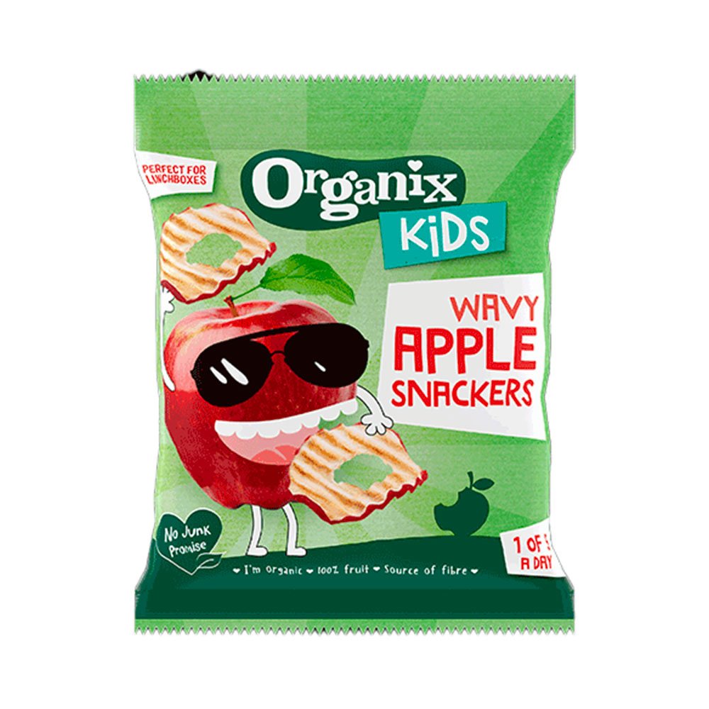 Organic Wavy Apple Snackers - Kids Organix 15g