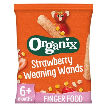 Organic Strawberry Weaning Wands Organix 25g Organic Strawberry Weaning Wands Organix 25g