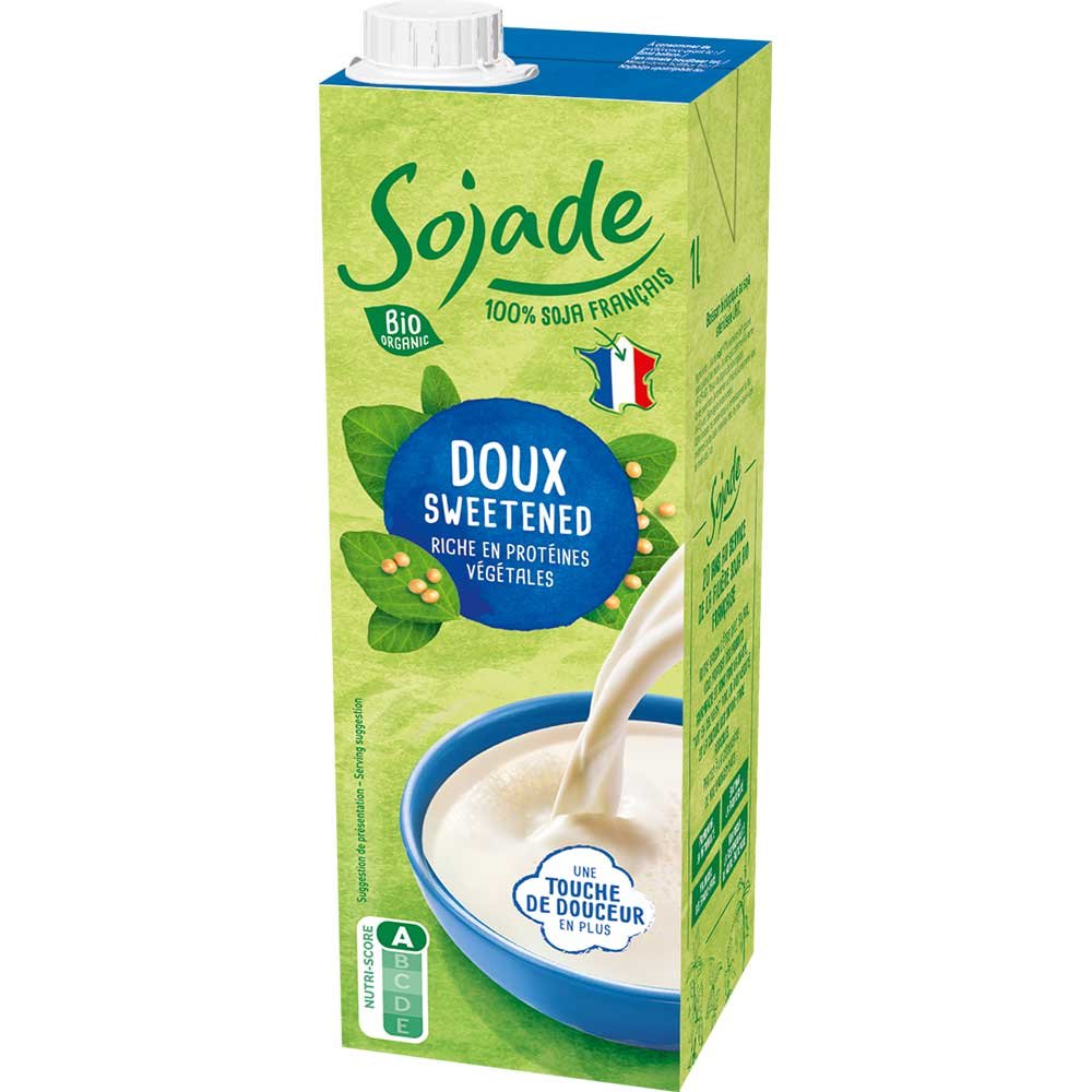 Organic Soya Sweetened with wheat syrup - gluten free Sojade