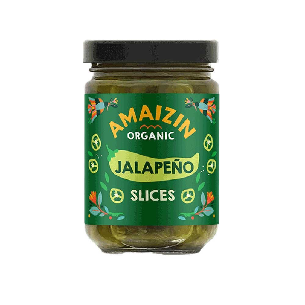 Organic Jalapeño Peppers - jar Amaizin 170g