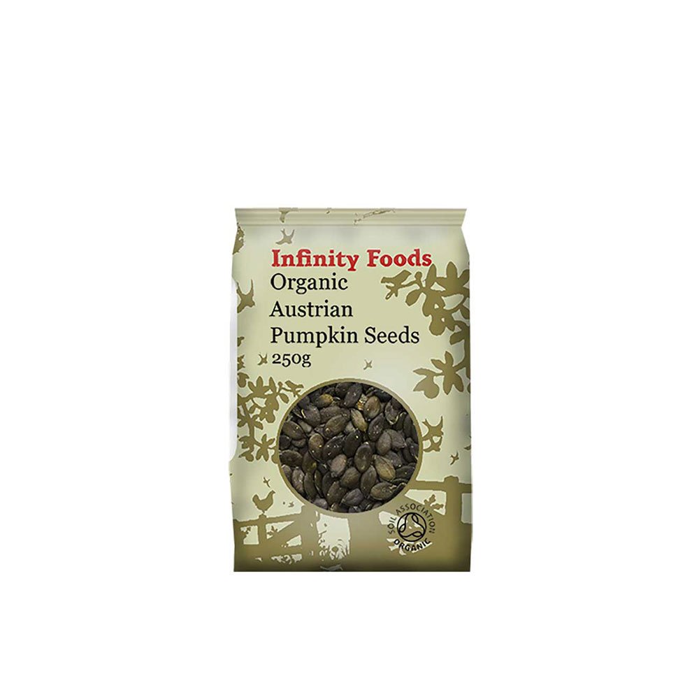 Organic Austrian Pumpkin Seeds Infinity Foods 250g Organic Austrian Pumpkin Seeds Infinity Foods 250g