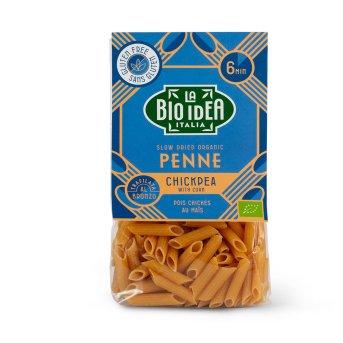 Organic Chickpea Penne with Corn La Bio-Idea 250g Organic Chickpea Penne with Corn La Bio-Idea 250g