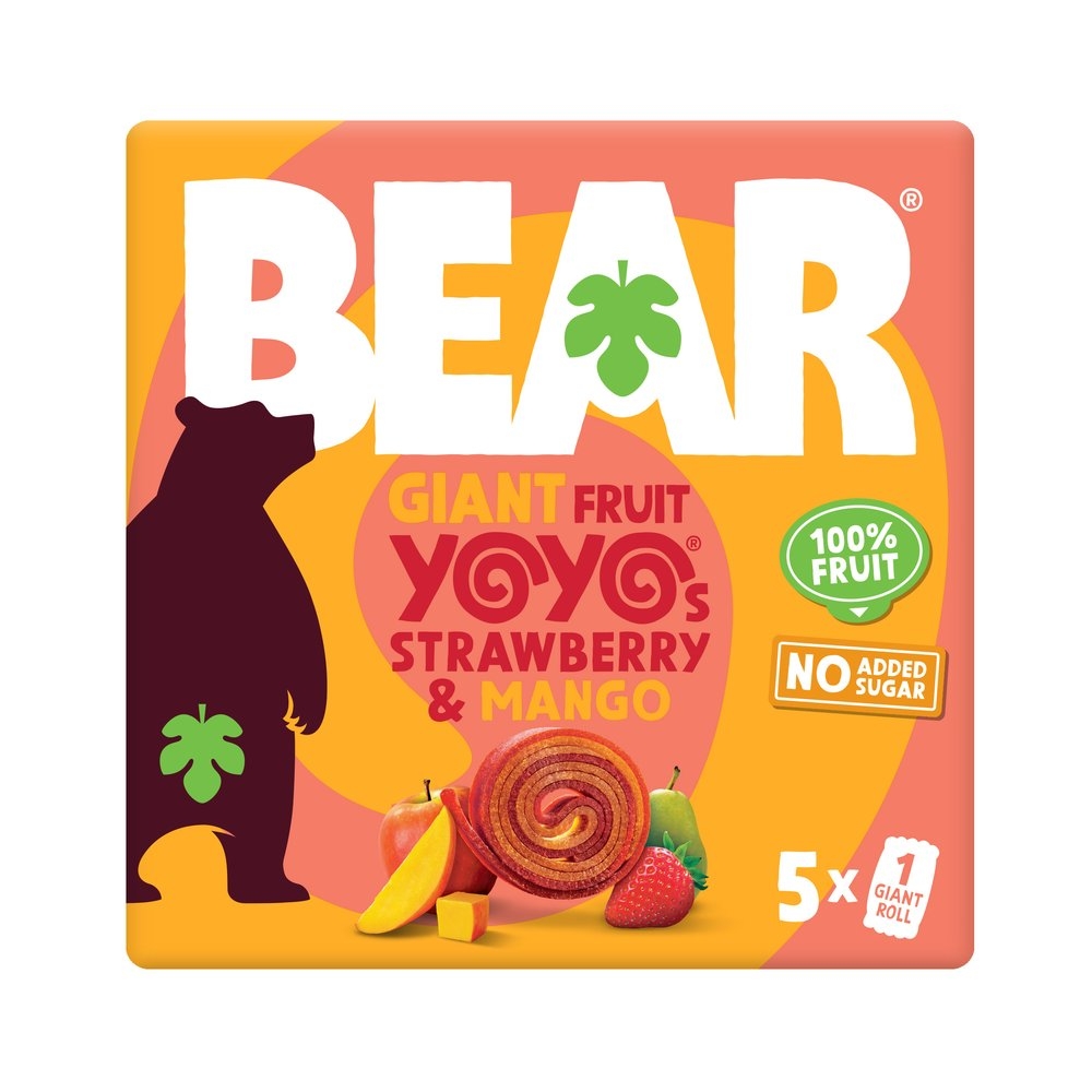 Strawberry & Mango Giant Yoyo Bear 6x5x20g Strawberry & Mango Giant Yoyo Bear 6x5x20g