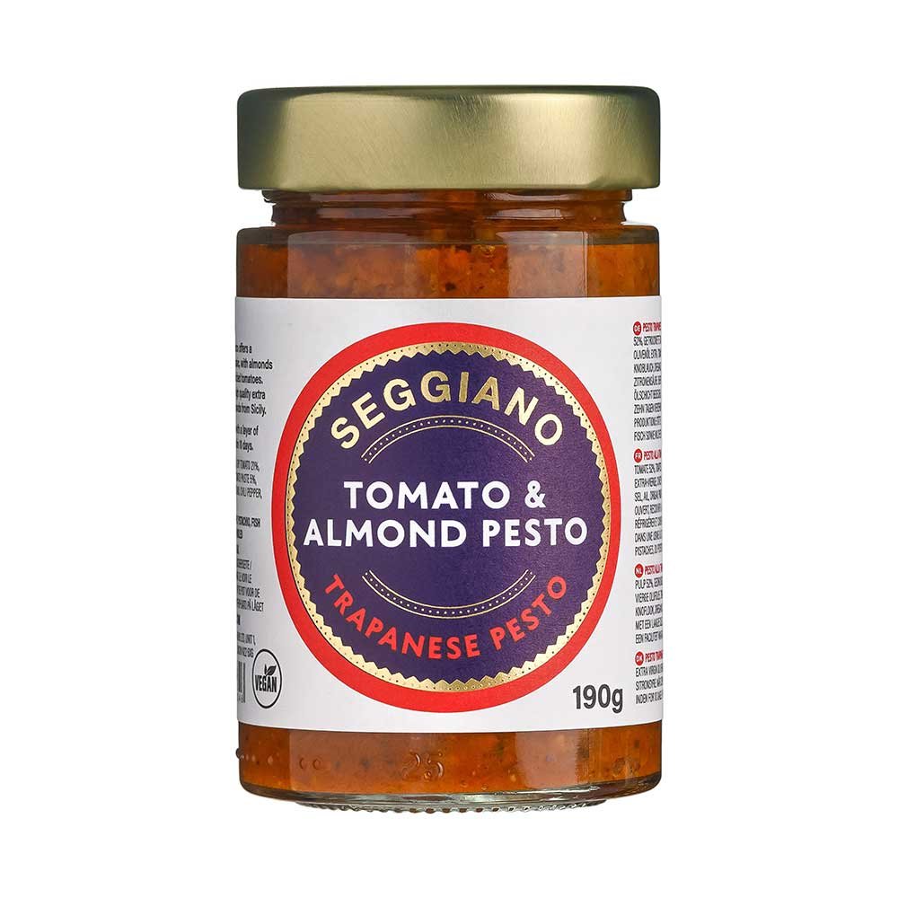 Tomato & Almond Pesto - Trapanese Seggiano 6x190g Tomato & Almond Pesto - Trapanese Seggiano 6x190g