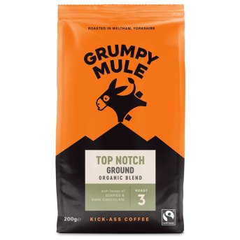 Organic Top Notch Ground - 3 Grumpy Mule 6x200g Organic Top Notch Ground - 3 Grumpy Mule 6x200g