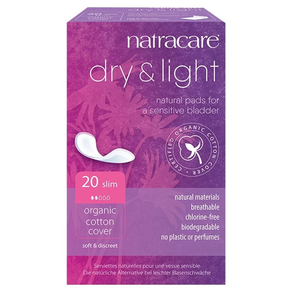 Dry & Light Slim Incontinence Pads Natracare 6x20