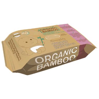 Organic Bamboo Baby Wipes Beaming Baby 80wipes
