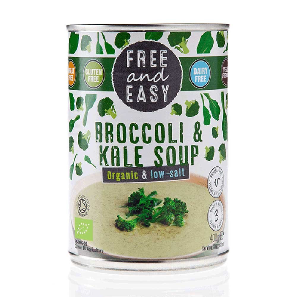 Organic Broccoli & Kale Soup - low salt Free & Easy 400g