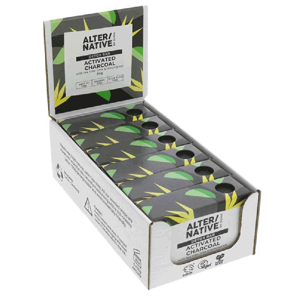 Activated Charcoal Detox Soap Bar Alter-Native by Suma 95g