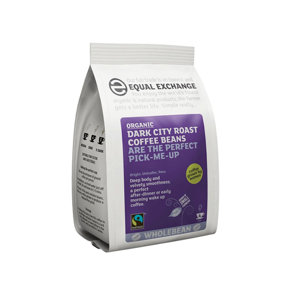 Organic Coffee Beans - Dark City roast - 4 Equal Exchange 20