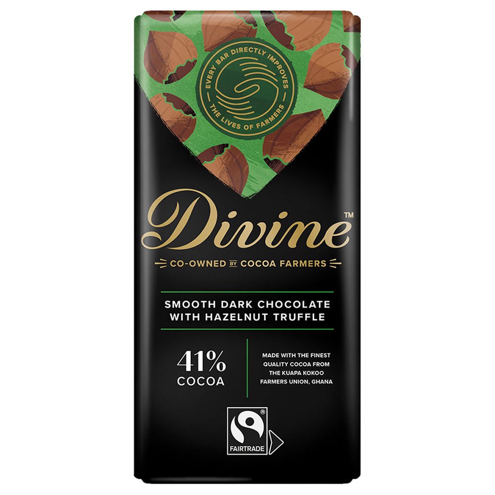 Dark Smooth Hazelnut Chocolate Divine 90g Dark Smooth Hazelnut Chocolate Divine 90g