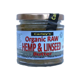 Organic Raw Hemp & Linseed Butter Carley's 6x170g Organic Raw Hemp & Linseed Butter Carley's 6x170g
