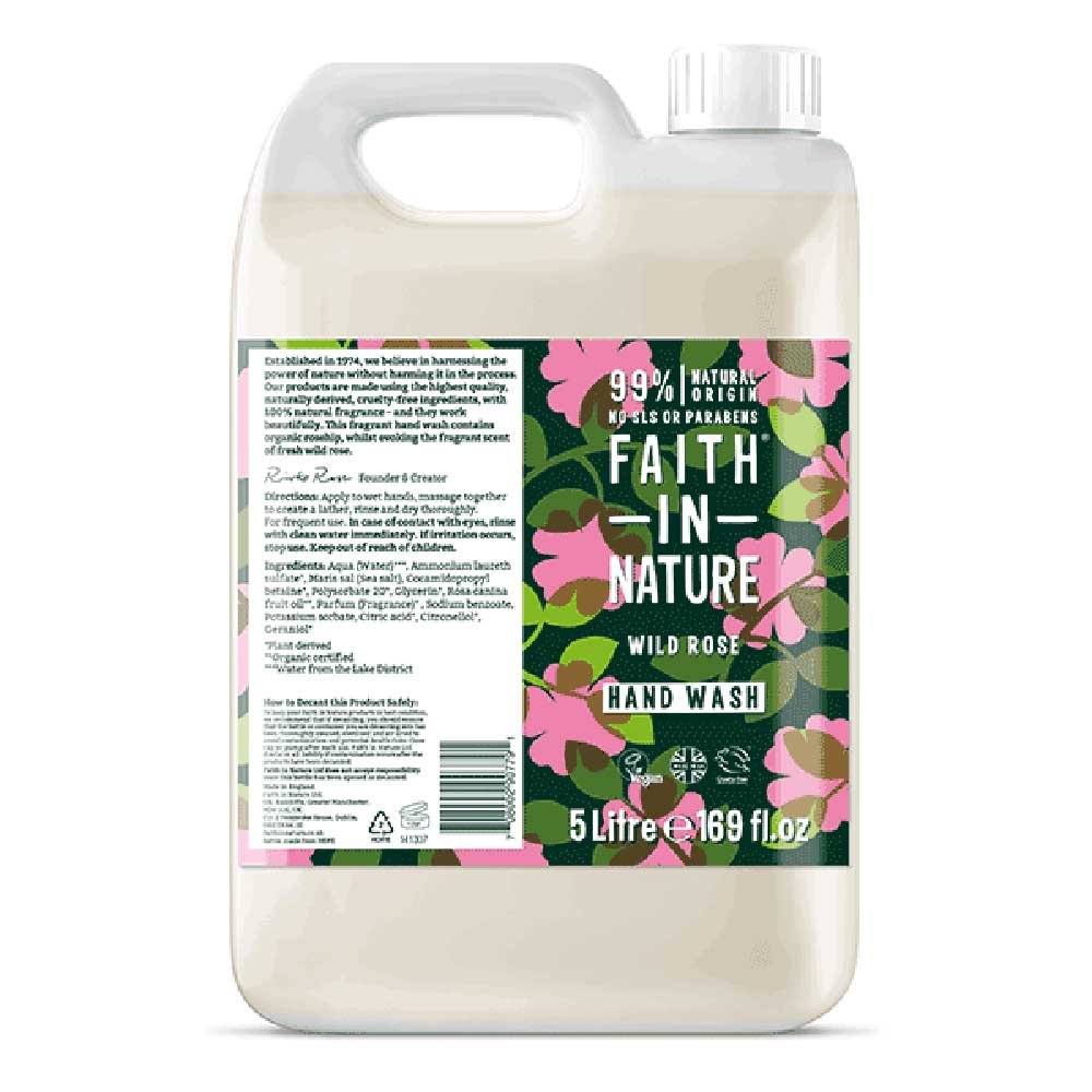 Bulk Hand Wash - Wild Rose Faith in Nature 5l Bulk Hand Wash - Wild Rose Faith in Nature 5l