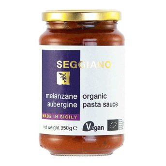 Organic Melanzane Aubergine Pasta Sauce Seggiano 350g
