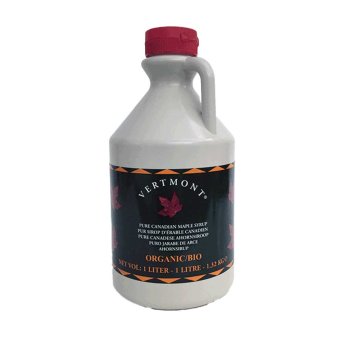 Organic Single Maple Syrup - plastic jug Vertmont 1l Organic Single Maple Syrup - plastic jug Vertmont 1l