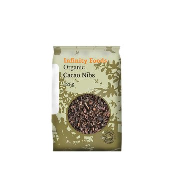 Organic Cacao Nibs - raw Infinity Foods 125g