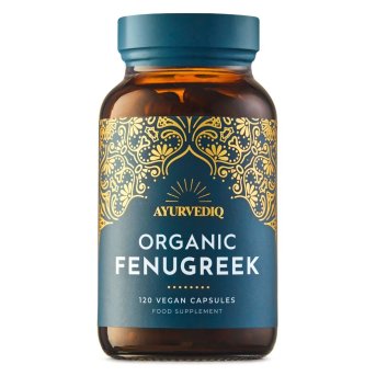 Organic Fenugreek - 120 capsules Ayurvediq 1x1jar Organic Fenugreek - 120 capsules Ayurvediq 1x1jar