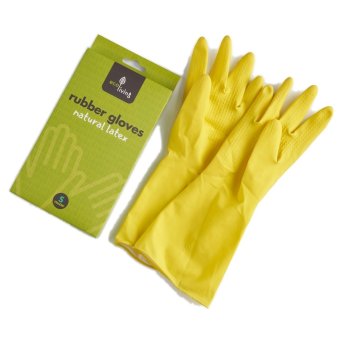 Rubber Gloves - natural latex - small ecoLiving 14x1pack