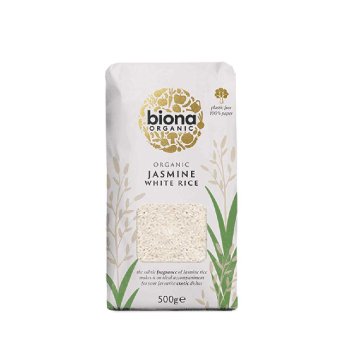 Organic Thai Jasmine Rice - White Biona 500g