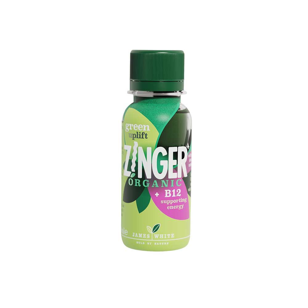 Organic Green Uplift Zinger Shot James White 12x70ml