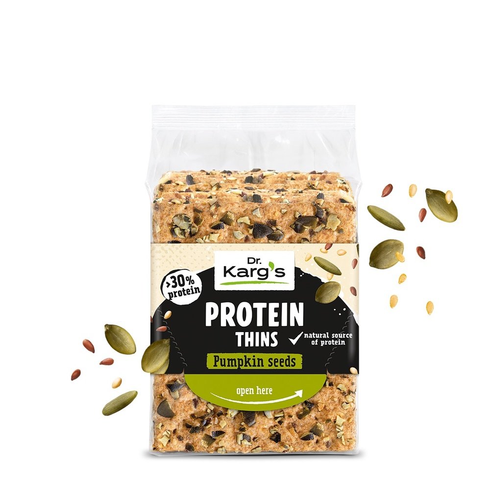 Organic Pumpkin Seeds Protein Thins Crispbread Karg 14x150g Organic Pumpkin Seeds Protein Thins Crispbread Karg 14x150g