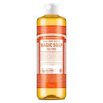 Organic Tea Tree Liquid Soap (1/2 case) Dr. Bronner 6x473ml Organic Tea Tree Liquid Soap (1/2 case) Dr. Bronner 6x473ml