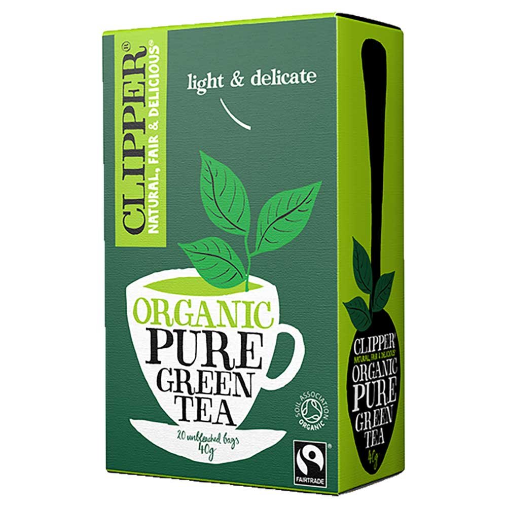 Organic Pure Green Fairtrade - bags Clipper 20bgs